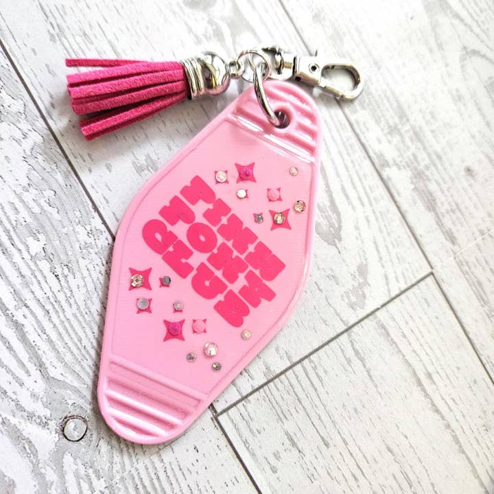 ShesSoCrafty Goods - Wholesale Keychain - Women's - Pink Pony Club Motel Keychain