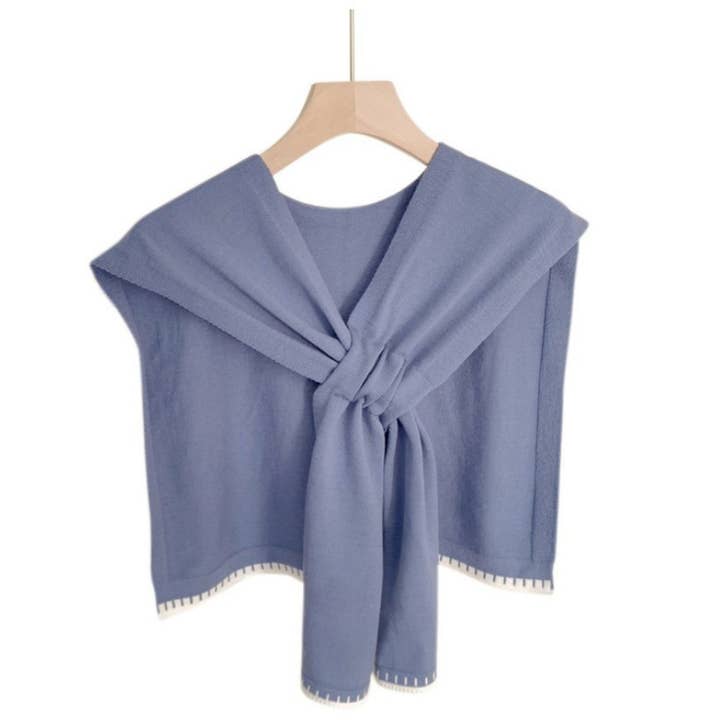 JC Sunny Fashion - Wholesale Capelet - Women's - Stylish Mini Shoulder Cover with Cross-Front Scarf 9