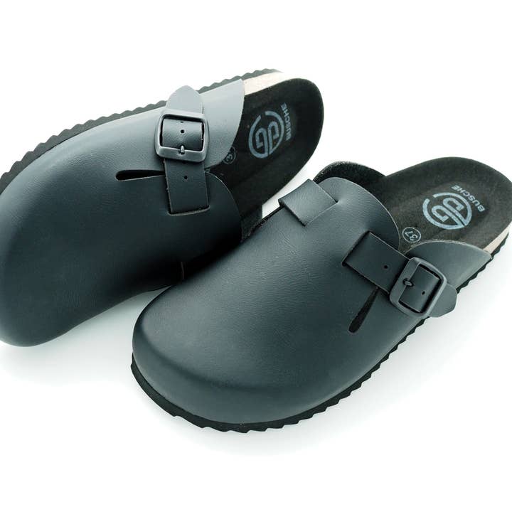 BUSCHE Zoccoli Amsterdam nero per la vendita all'ingrosso da parte di Busche