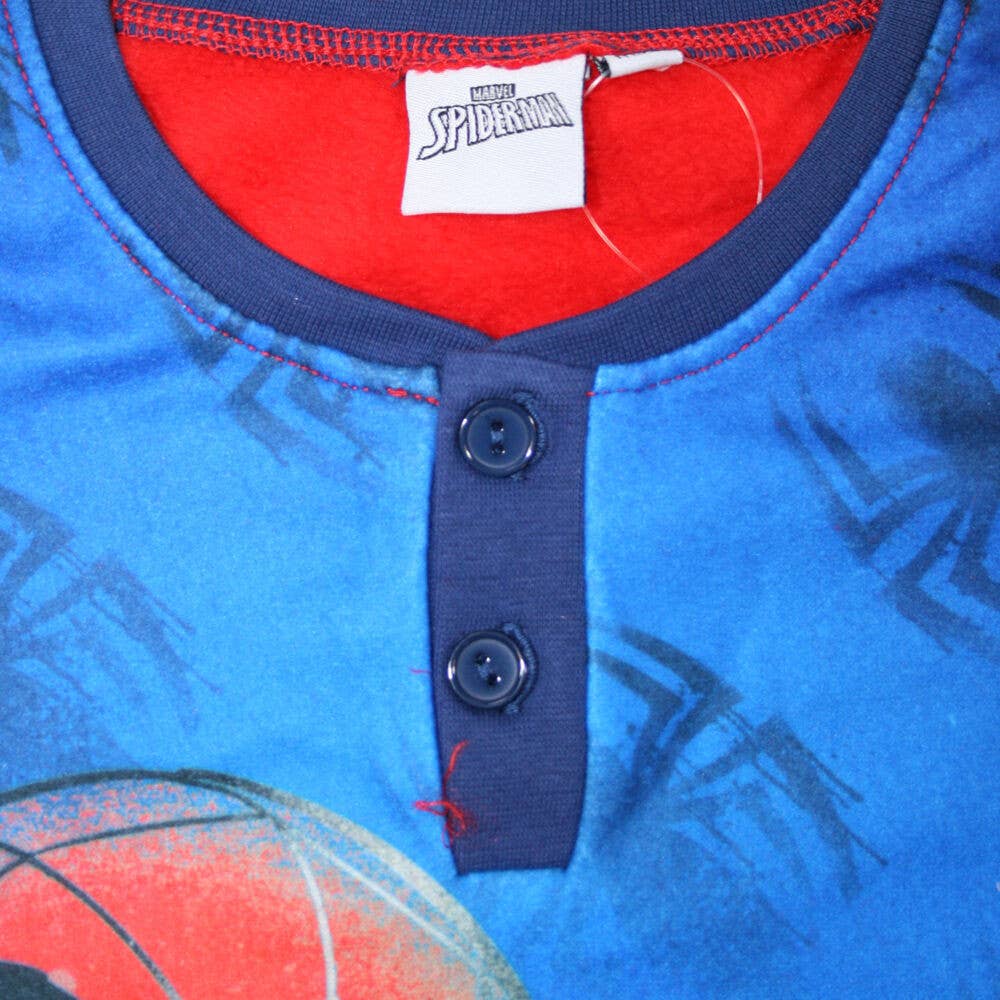 Evidence - Wholesale Sleepwear Set - Kids - Téli Gyerek Pizsama - Coral - Pókember - Piros - 1282