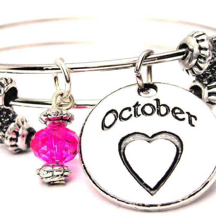 October Circle Triple Style Bangle Bracelet Autumn Harvest for wholesale by Chubby Chico Charms