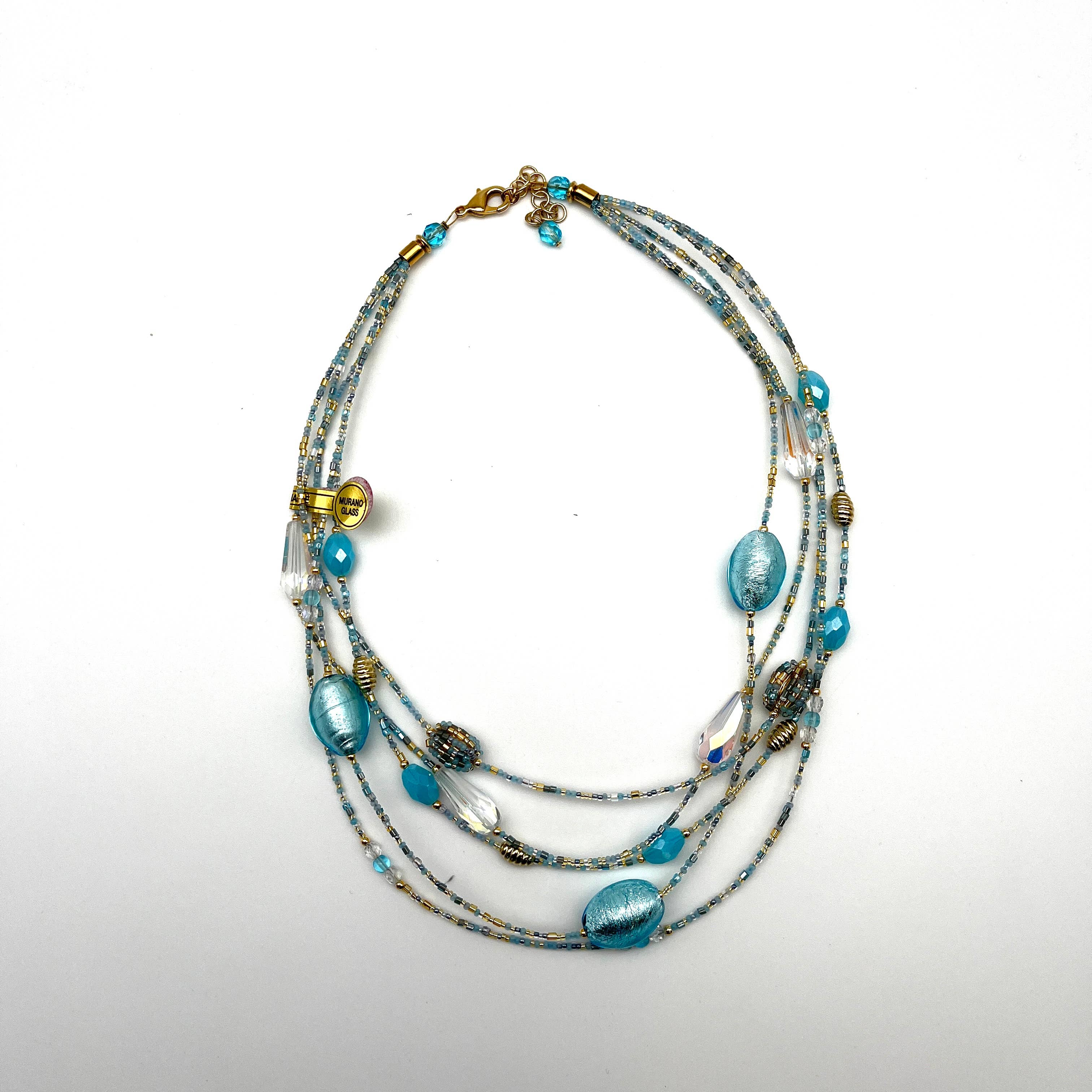 Alice Sturzinger LLC - Wholesale Beaded/Pearl Necklace - Alison Murano Glass Layered Necklace - Multiple Color Opt.5