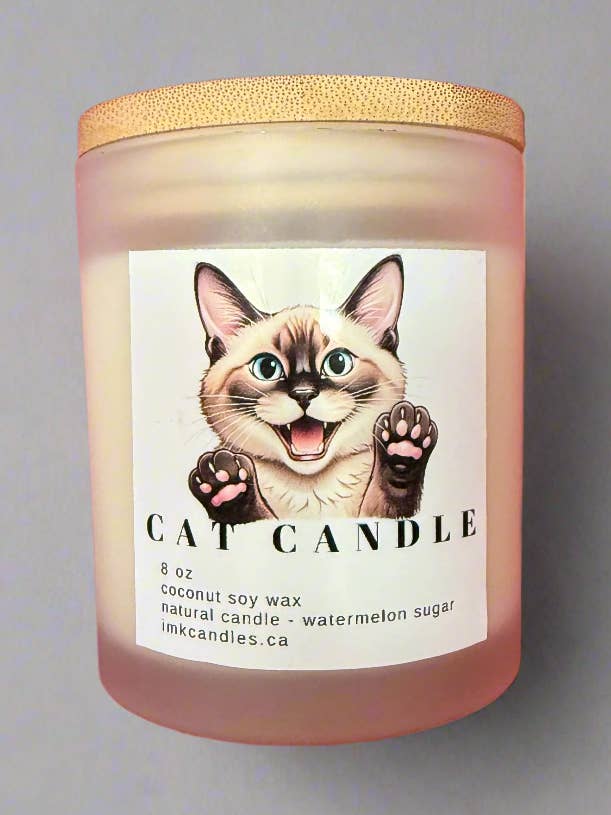 CAT CANDLE For Cat Lovers - Scented Candle (40+ different scents) for wholesale by IMK Candles