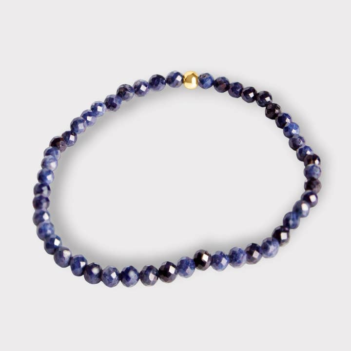 The Always Busy Mama – wholesale Beaded bracelet – Sapphire Stretch Bracelet | Moments & Milestones0
