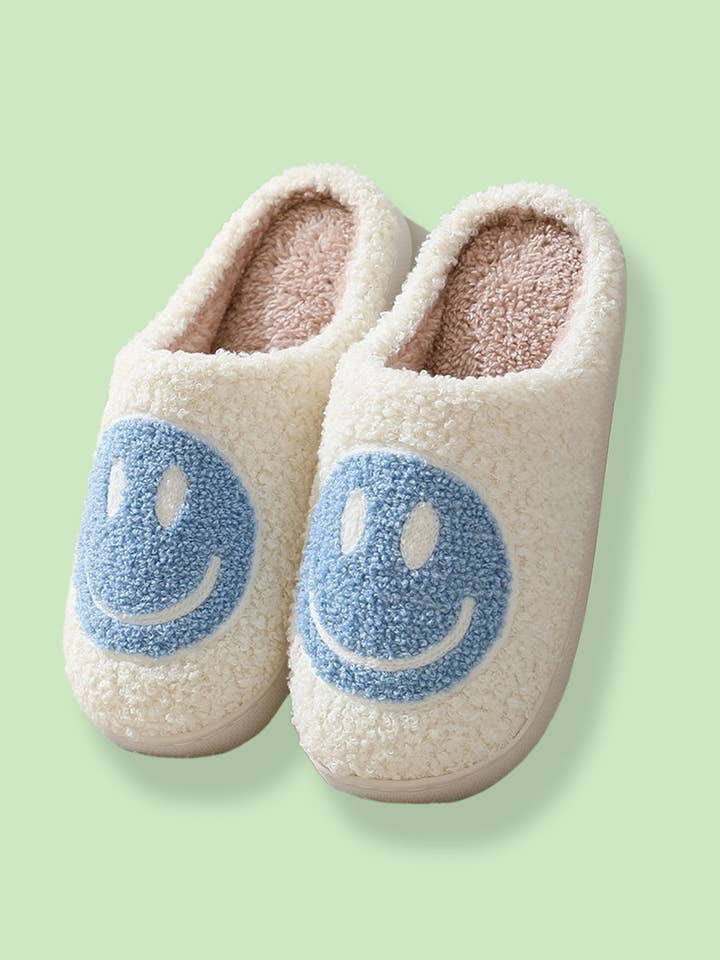 DOUBLJU - Wholesale Slippers - Unisex - Smiley Face Unisex Cotton Slippers for Fall,Winter
5