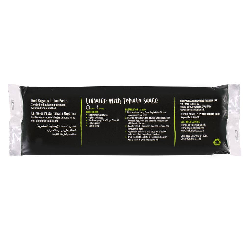 Fine Italian Food - Wholesale Pasta - Mantova Organic Linguine Pasta, 1 lb.3