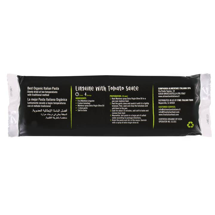 Fine Italian Food - Wholesale Pasta - Mantova Organic Linguine Pasta, 1 lb.3