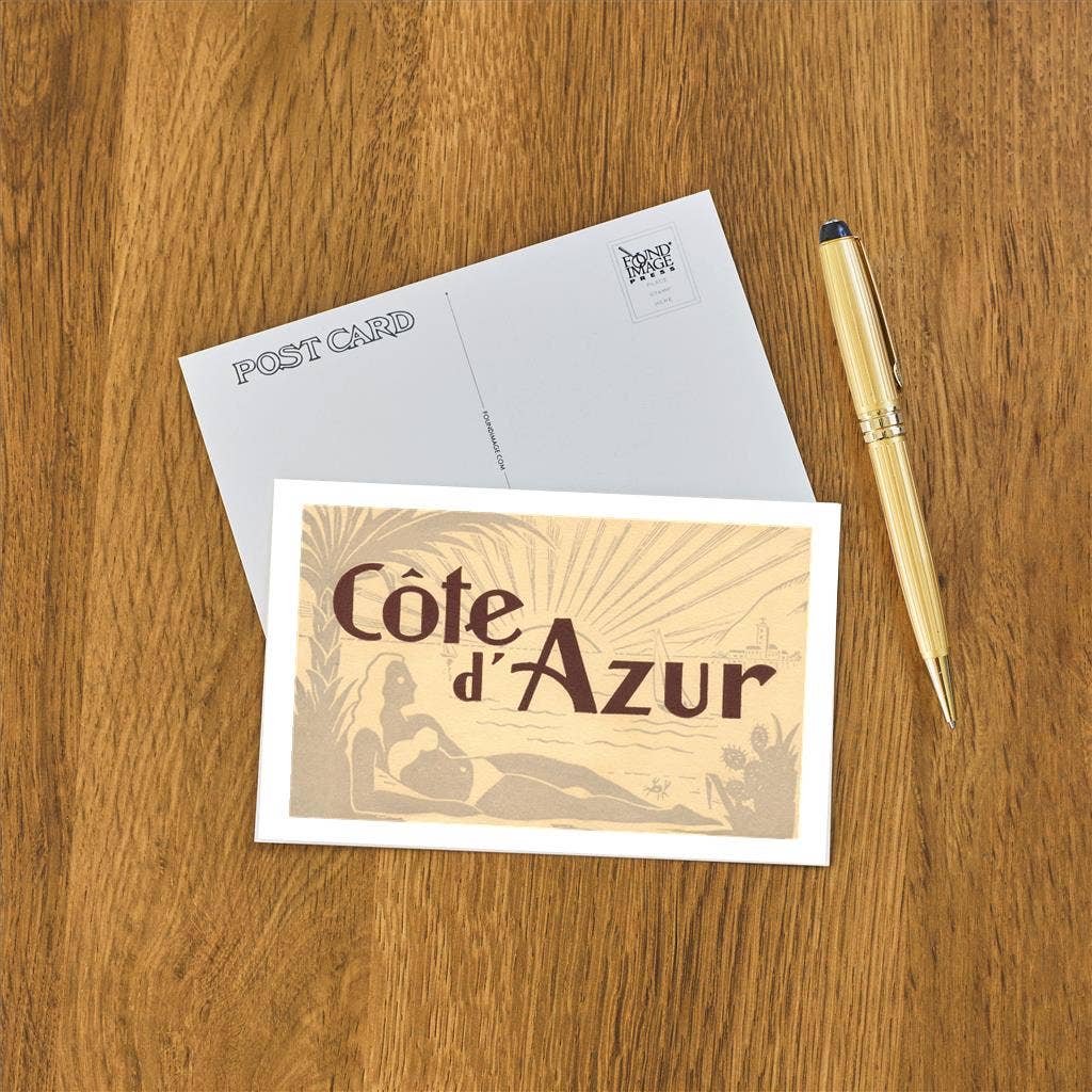 Found Image Press – Engroshandel Postkort – Postkort FF-200 Rejseplakat for Cote d'Azur1