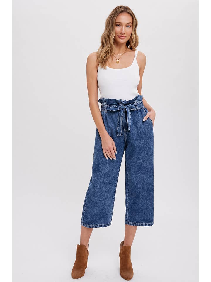 Bluivy – wholesale Pants – Women's – BELTED PAPERBAG CULOTTES7
