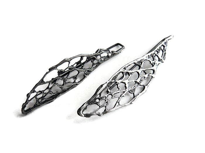 Kimya Joyas - Wholesale Dangle Earrings - Natural Pattern Silver Earrings2