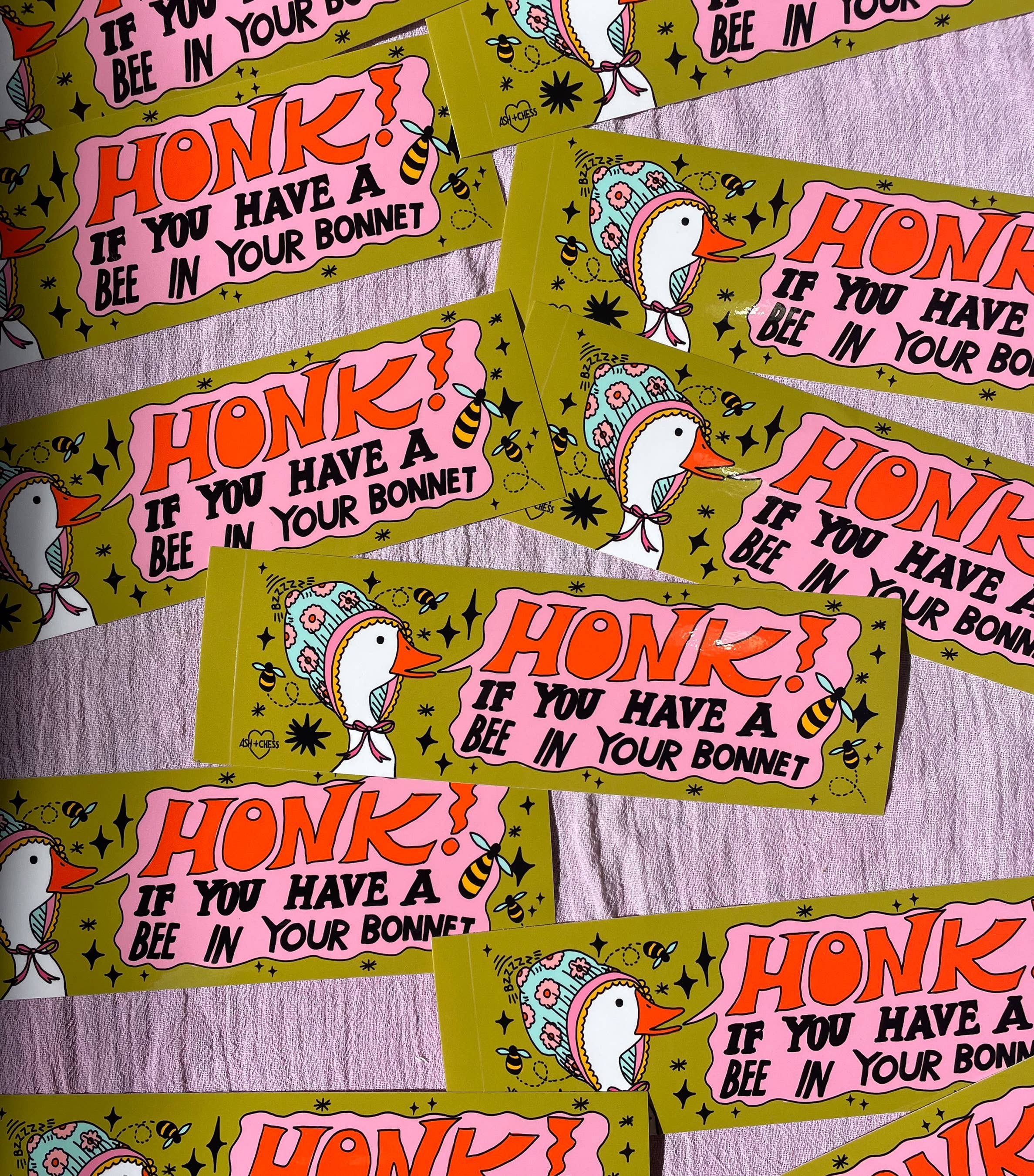 Ash + Chess - Vendita all'ingrosso Adesivo - Adesivo per paraurti - Ape nel cofano3