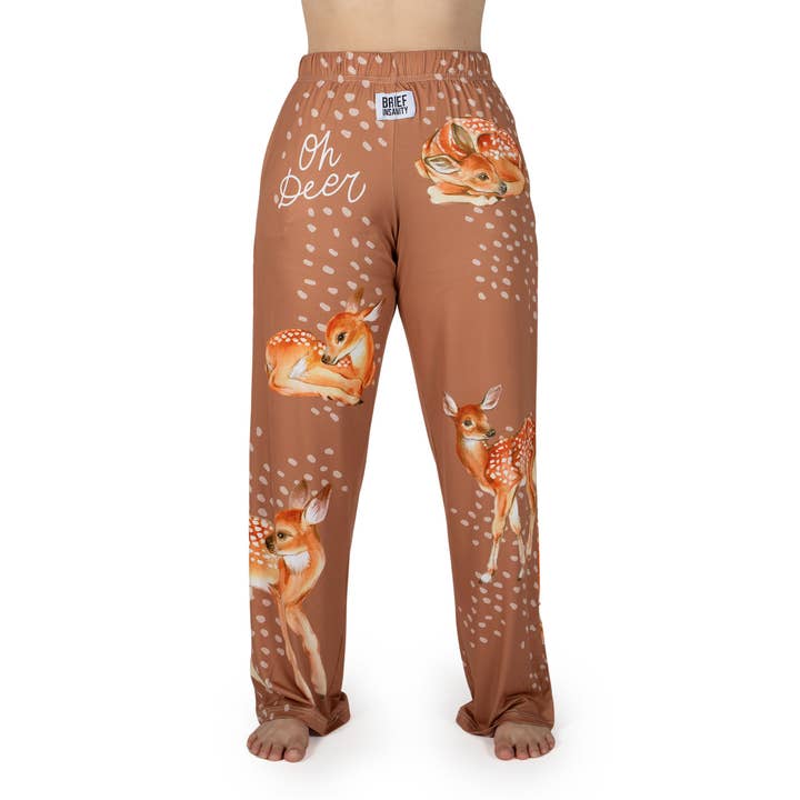 BRIEF INSANITY - Wholesale Sleepwear Bottom - Women's - Oh Deer Pajama Lounge Pants