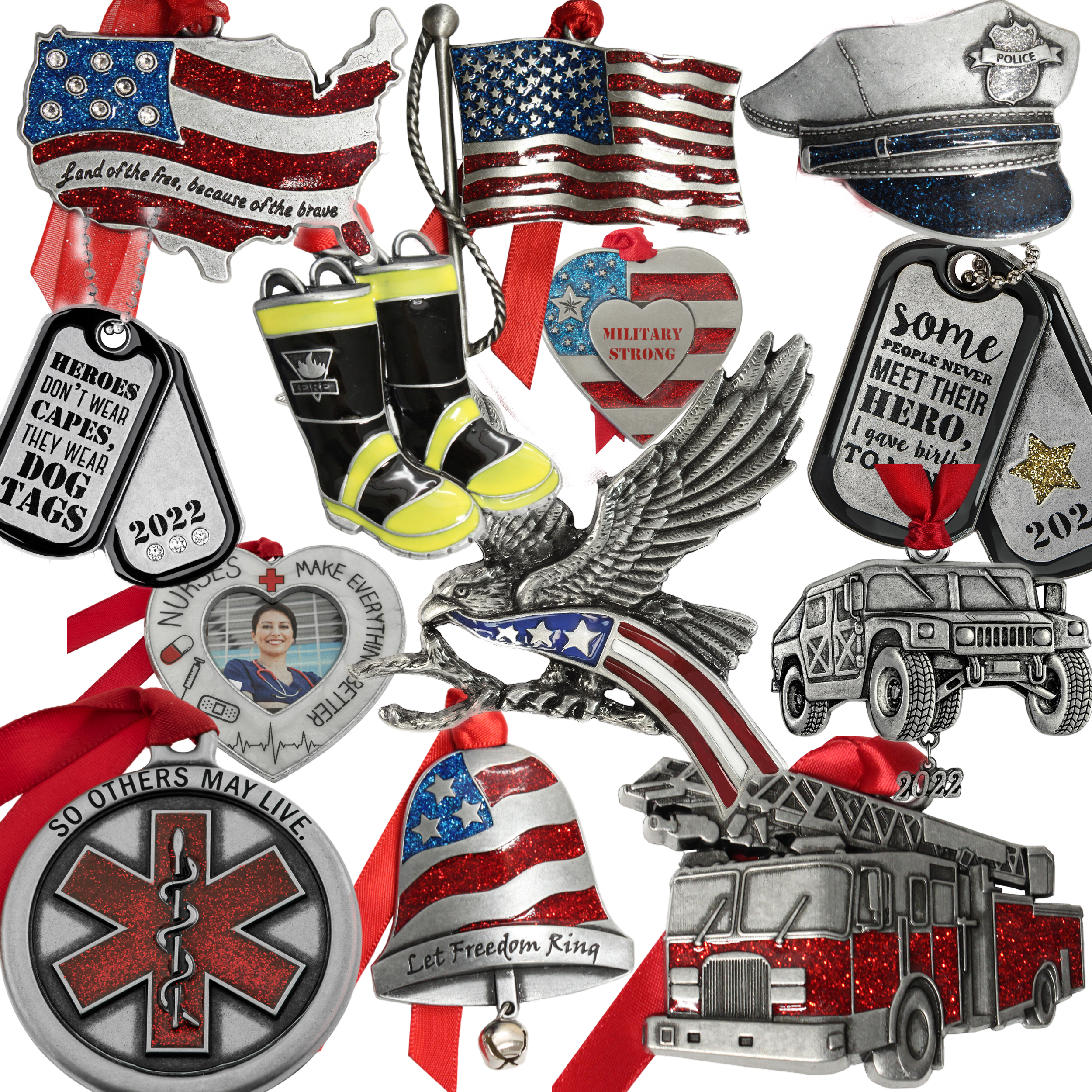 Gloria Duchin - Wholesale Ornament - Police Hat Ornament1