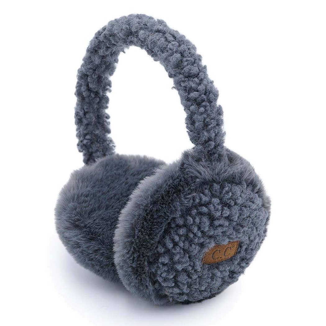 Fashion City - Wholesale Earwarmers/Ear Muffs - Women's - Solid Color Faux Fur Sherpa Earmuffs3