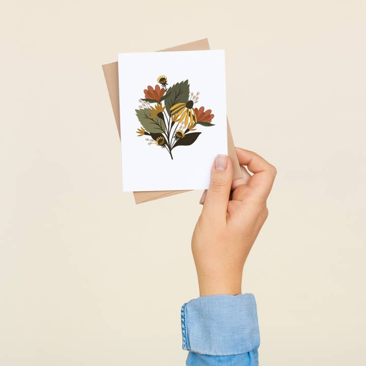 HAZELMADE® Tea Towels + Gifts - Wholesale Everyday Greeting Card - Fall Florals / Botanicals / Everyday / Greeting Card1