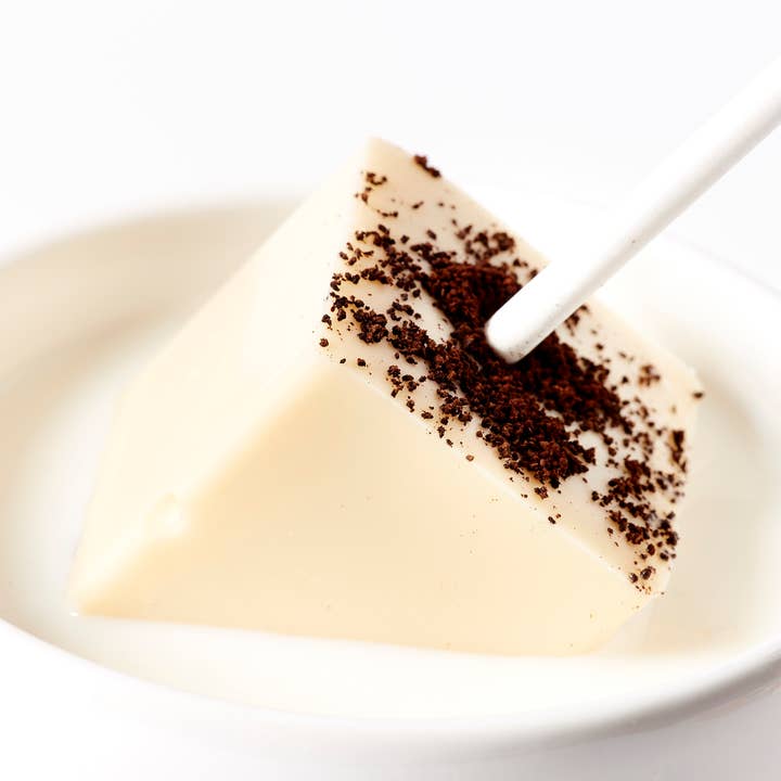 Espresso White Chocolate on a Stick (white mocha hot cocoa) for wholesale by Wooden Table Baking Company