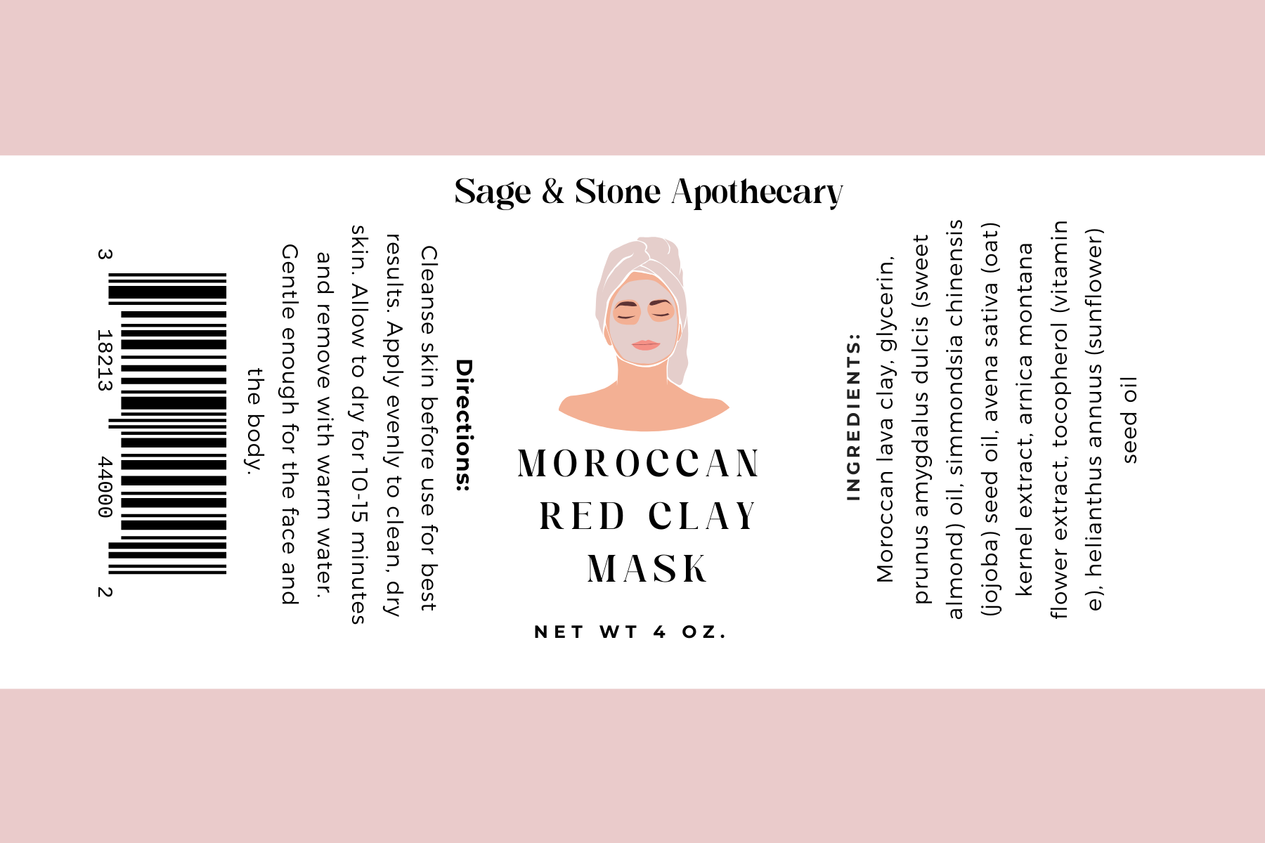 Sage & Stone Apothecary - Wholesale Skincare Face Mask - Moroccan Red Clay Mask3