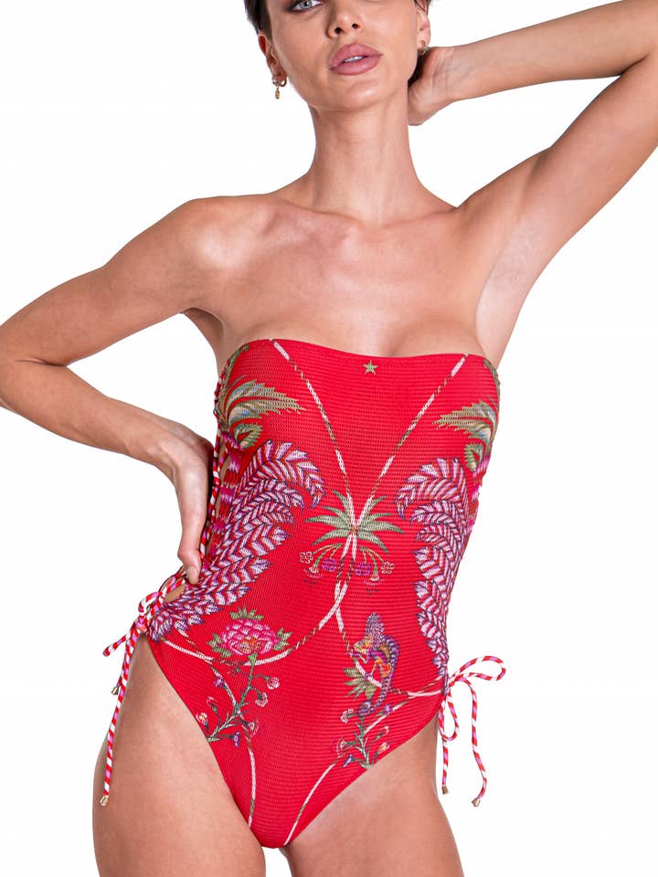 Kameleont Bandeau Ett stycke Baddräkt Storlek S för wholesale av Pin-Up Stars