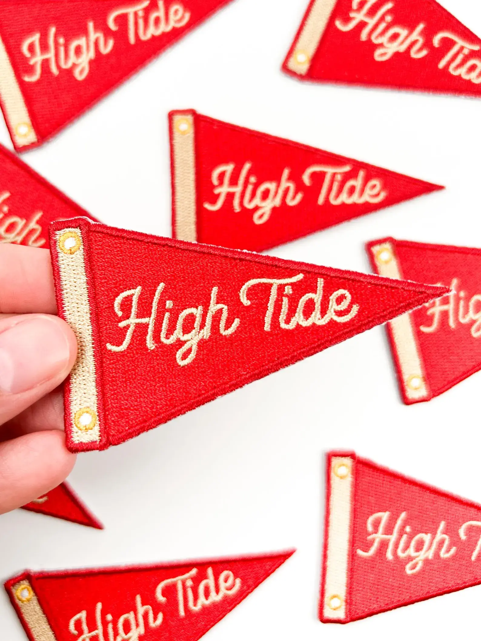 Field Trip Threads - Wholesale Patch - High Tide Patch Nautical Sailing Pennant Embroidered Iron On2
