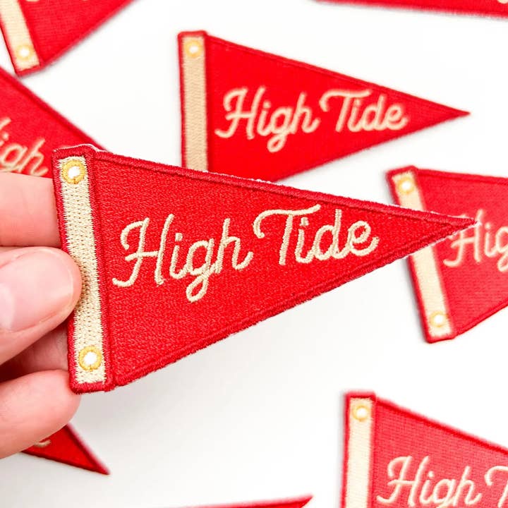 Field Trip Threads - Wholesale Patch - High Tide Patch Nautical Sailing Pennant Embroidered Iron On2