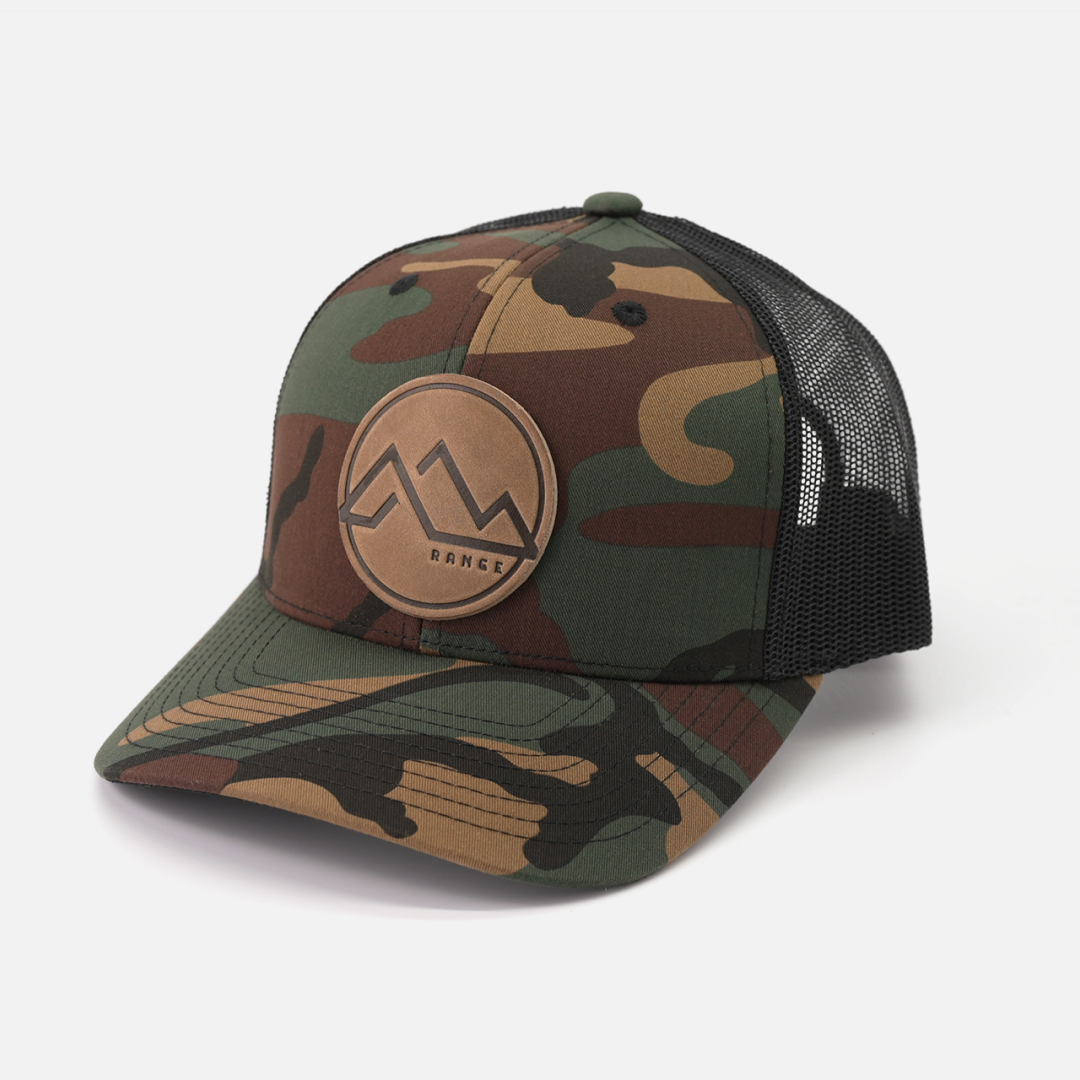 Range Leather Co. - Wholesale Trucker Hat - Unisex - Range Mountain Hat | Leather Patch Trucker Hat11