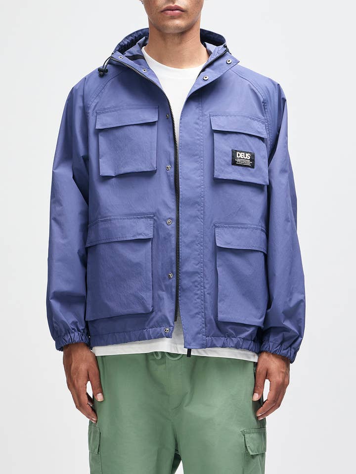 Dawny Waterproof Anorak - Mechanic Blue for wholesale by Deus Ex Machina