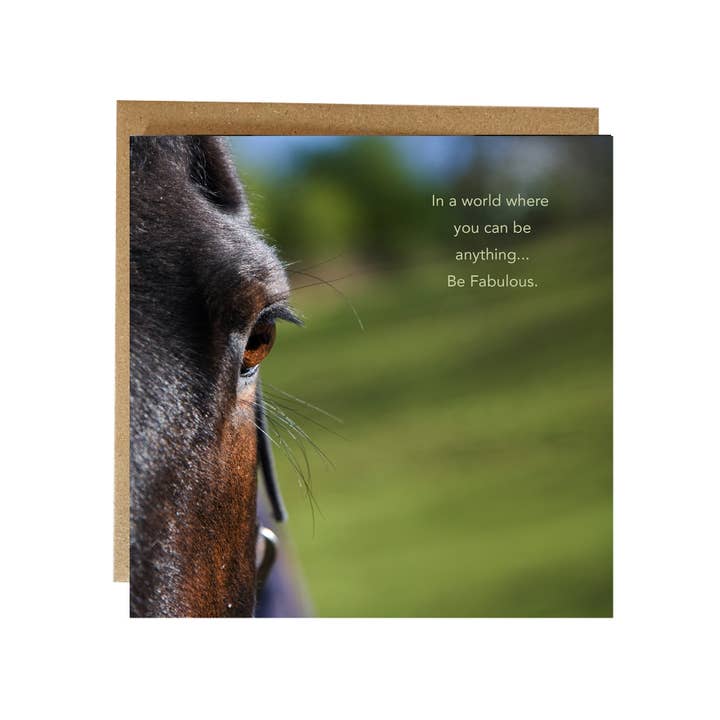 Horse greeting card - Be Fabulous Horse Greeting Card for wholesale by Alex Sharp