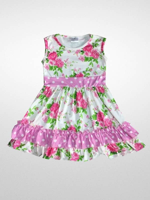Flower dress for wholesale by JJ BEBE LAND