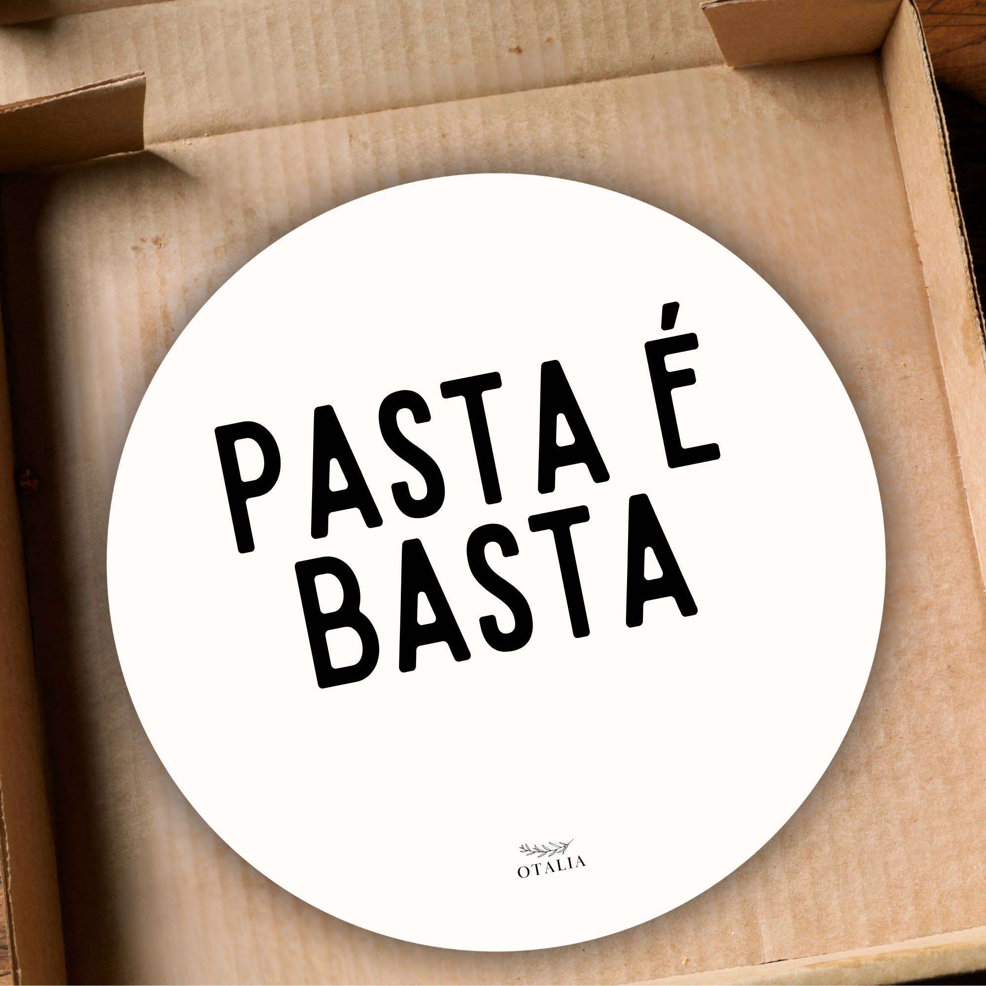 Artikolo - Wholesale Sign - Pizza Box: Pasta and Basta1