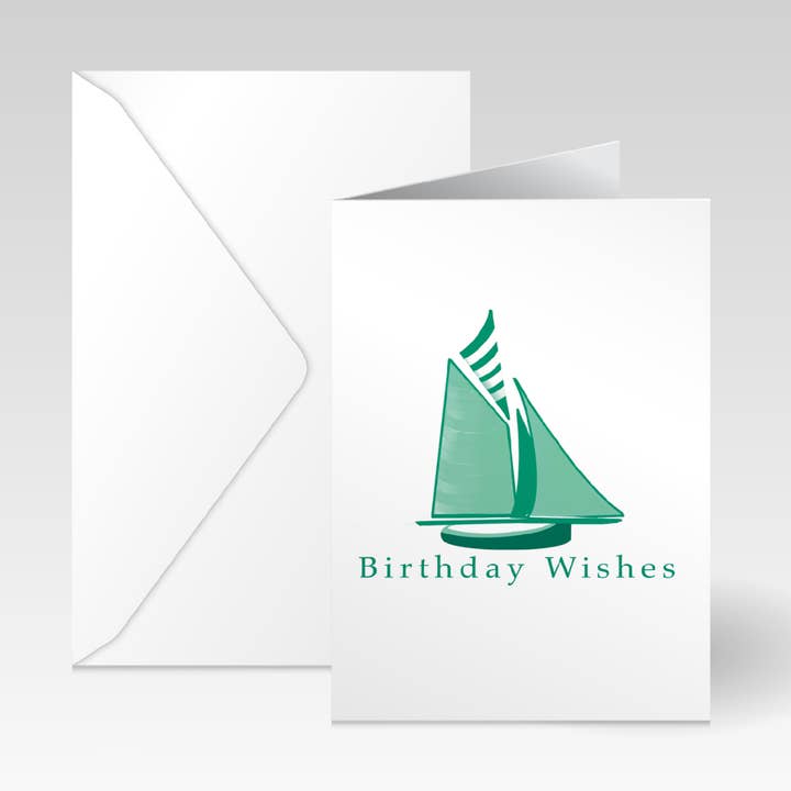 A6 Werkboot Verjaardagskaart Wensen voor wholesale door Swanpool Paper