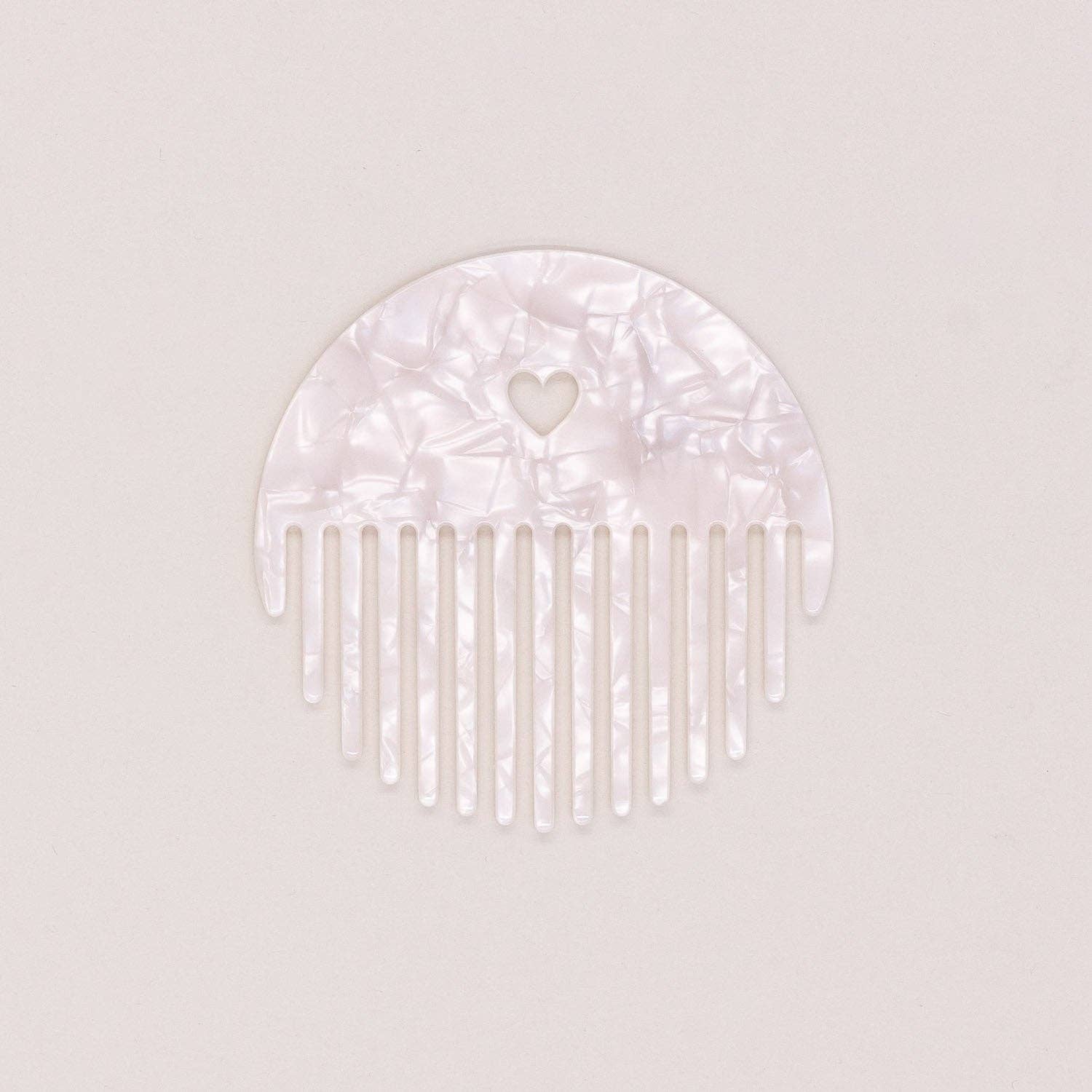 Eulenschnitt - Wholesale Hair Brush/Comb - Comb Heart Pearl (PU = 10 pcs.)1