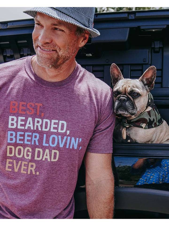 PAWZ - Wholesale Screen Printed T-Shirt - Men's - Bearded Dog Dad Tee5