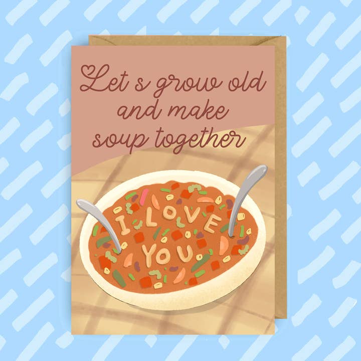 Prepara la zuppa insieme, ti amo | Biglietto di San Valentino | LGBT per la vendita all'ingrosso da parte di The Queer Store