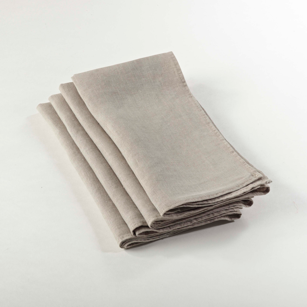 Fennco Styles – wholesale Dinner & cloth napkin – Ruffled Stone-Washed Pure Linen 20" Cloth Napkin0