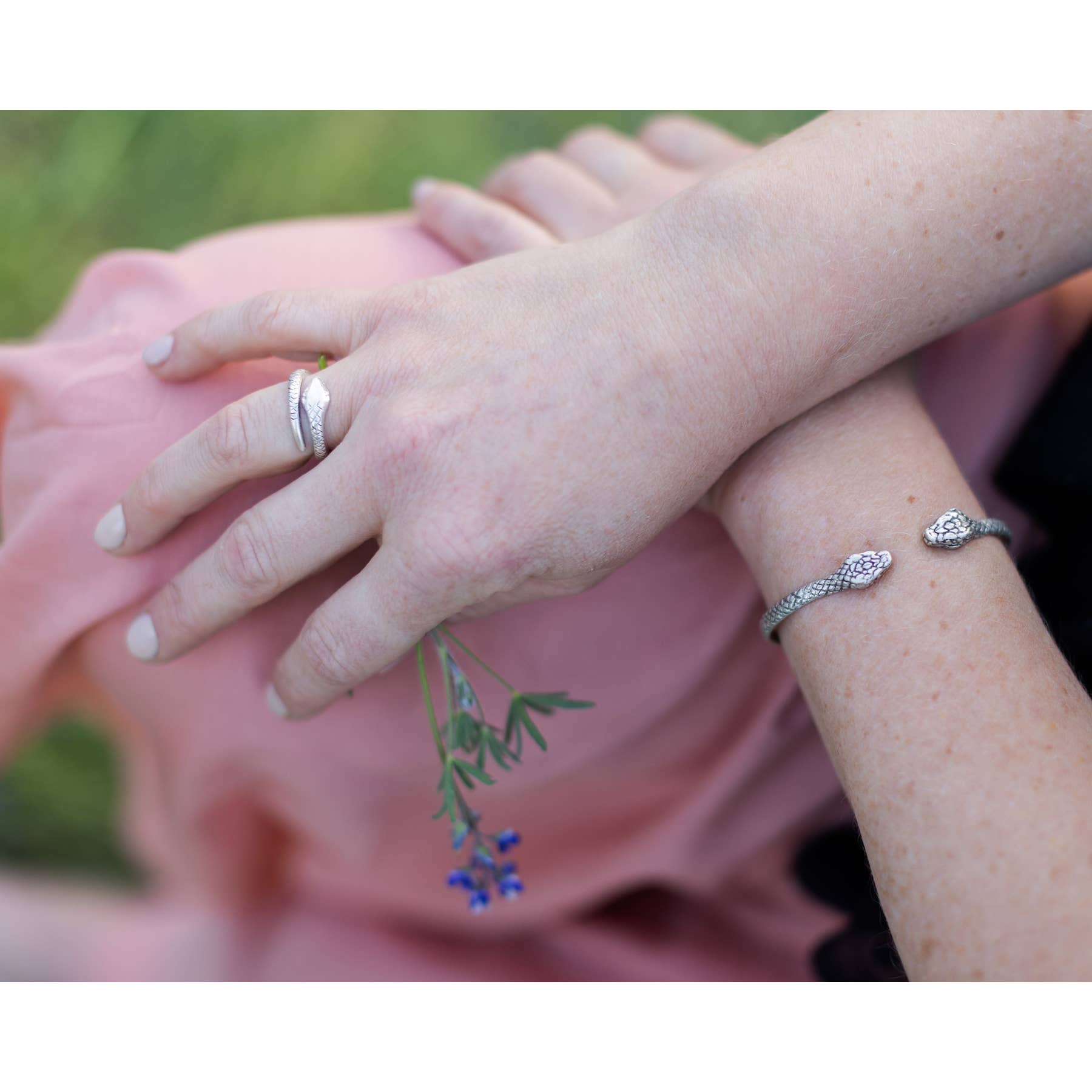 Mind's Eye Design - Wholesale Band/gestapelde ring - Ophidiaan ring- zilver1