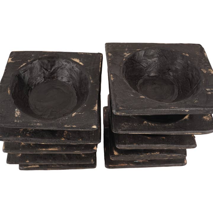 My Amigos Imports - Wholesale Candle holder - Arizona™ Farmhouse Square-Candle Ready-Bowl-4 Color Choices8