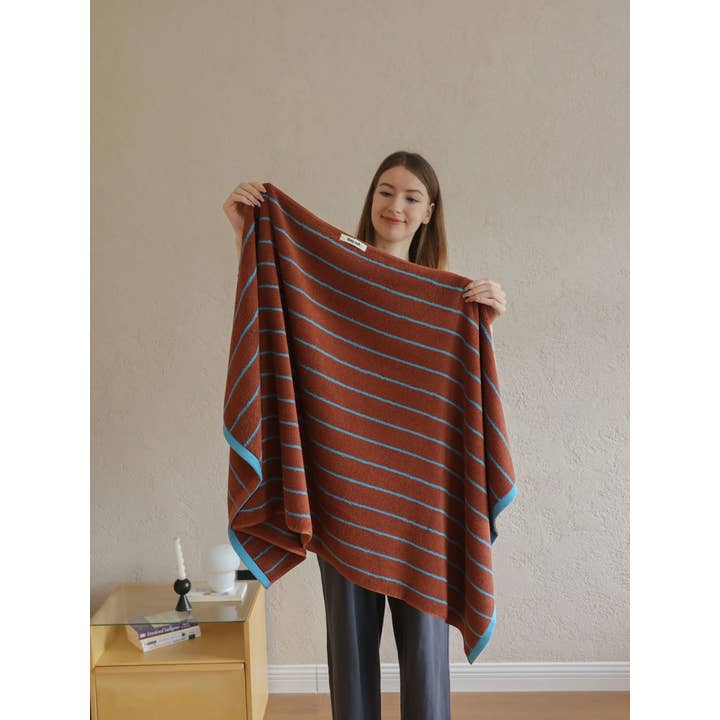 INSPECIAL HOME - Wholesale Bath Towel - 100% Cotton Retro Earthy-tone Pinstripe Soft Plush Towel 10