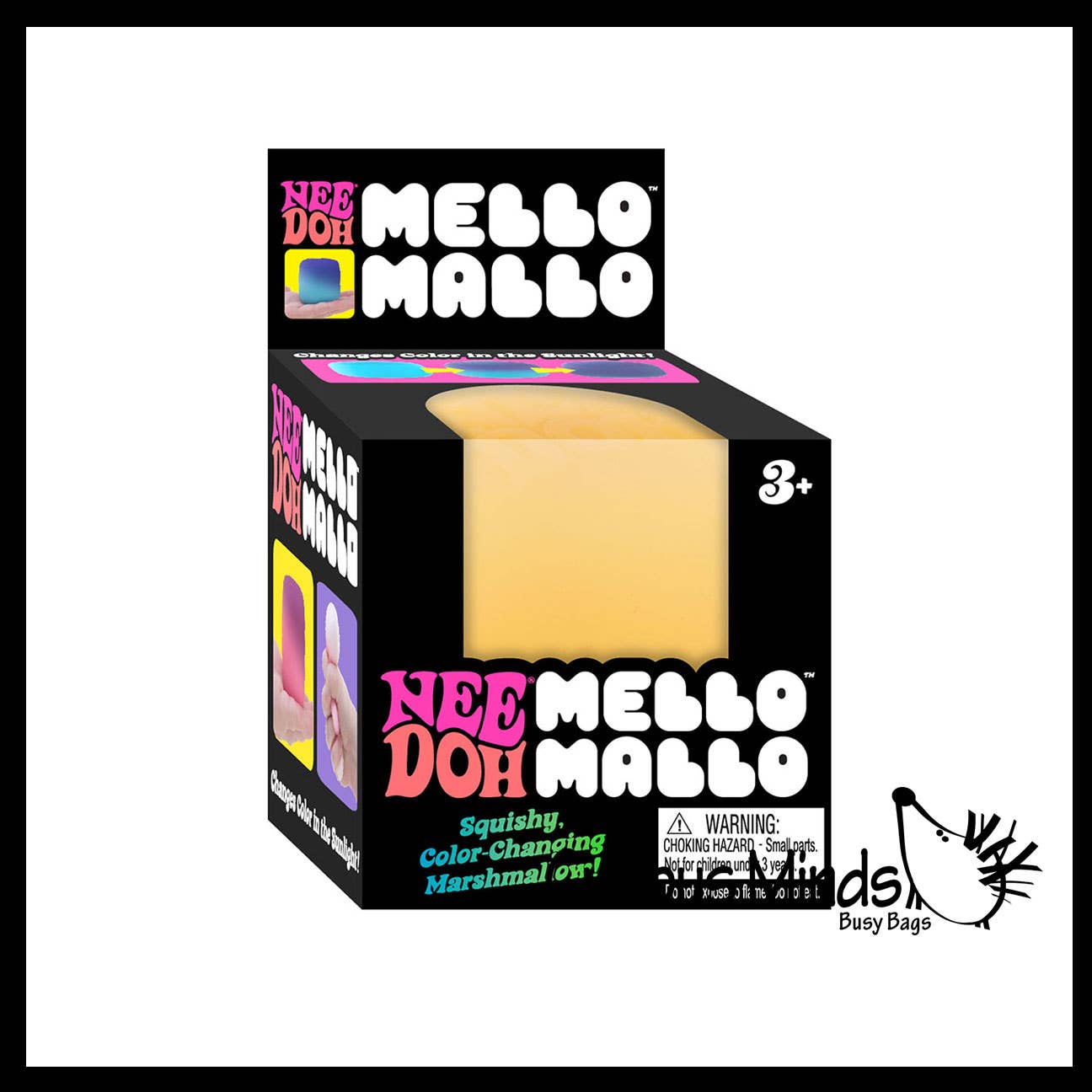 Curious Minds Toys - Wholesale Knijpbal - Kinderen en baby - NeeDoh Mello Mallo zachte stressbal gevuld met rekbare deeg - Ultra Sq2