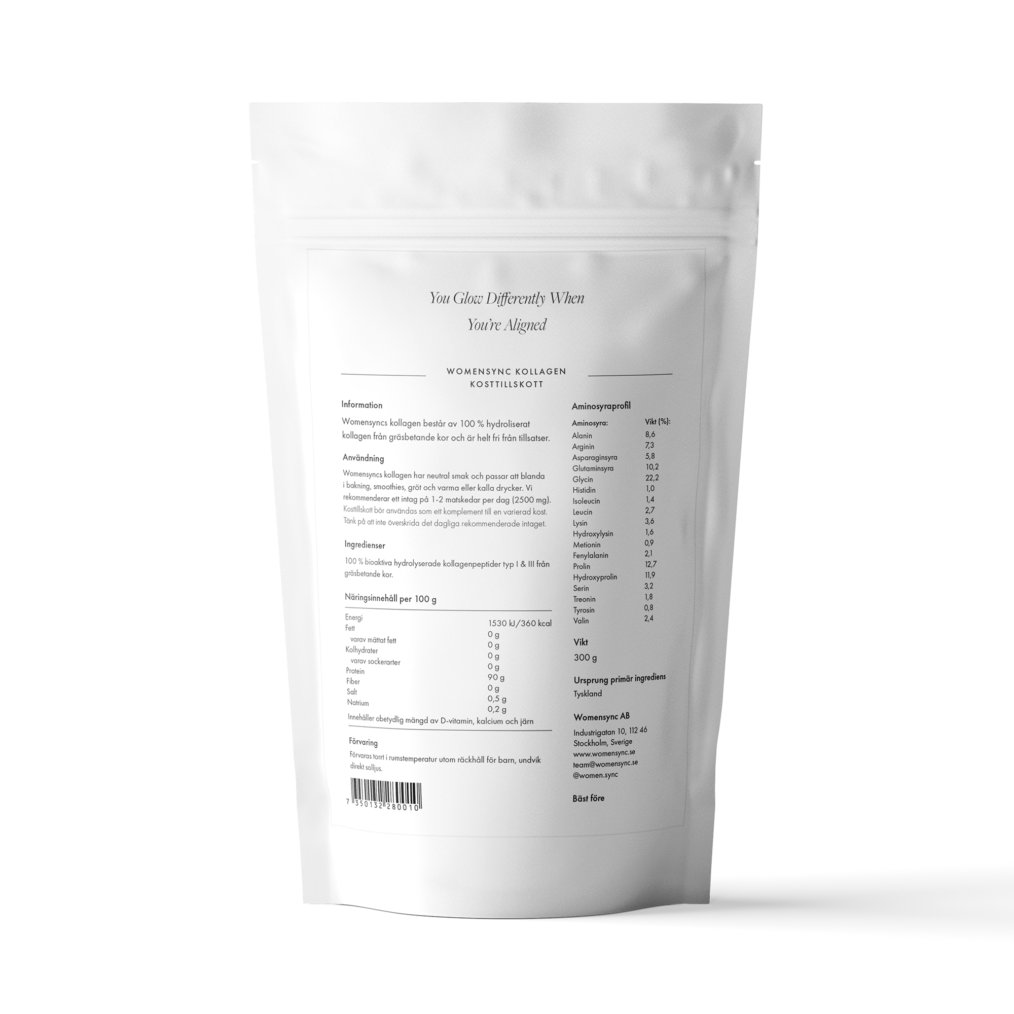 Womensync - Wholesale Protein/Superfood Powder - Womensync Collagen 300g1