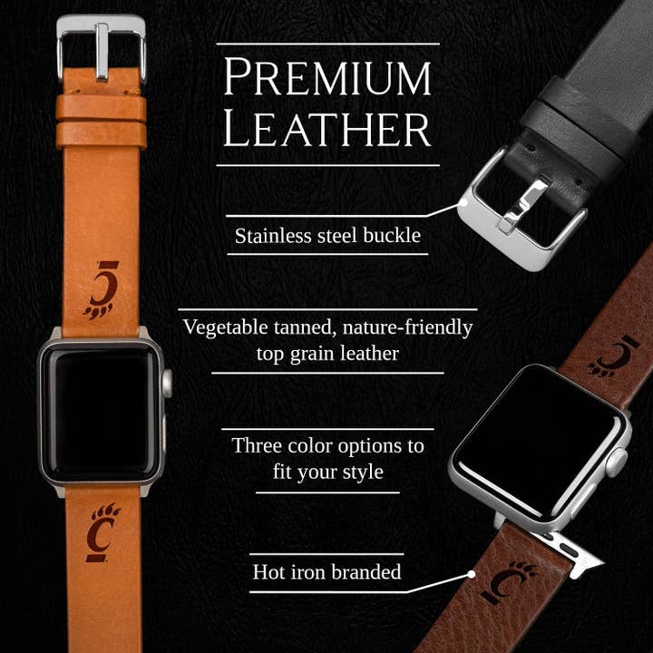 Affinity Bands – wholesale Watch band/strap – Women's – Carl H. Lindner College of Business Leather Apple Watch Band8