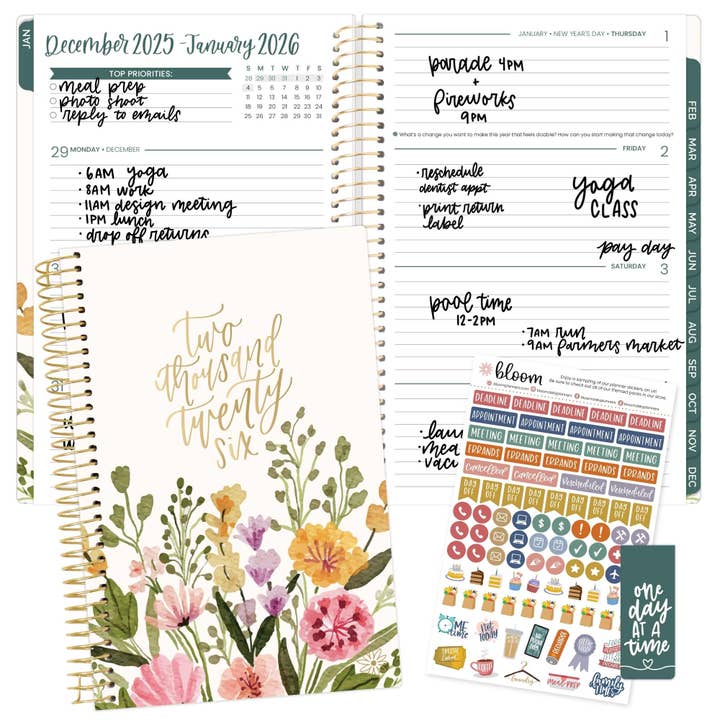 bloom daily planners - Wholesale Planner - 2026 Soft Cover Planner - 5" x 8" size24
