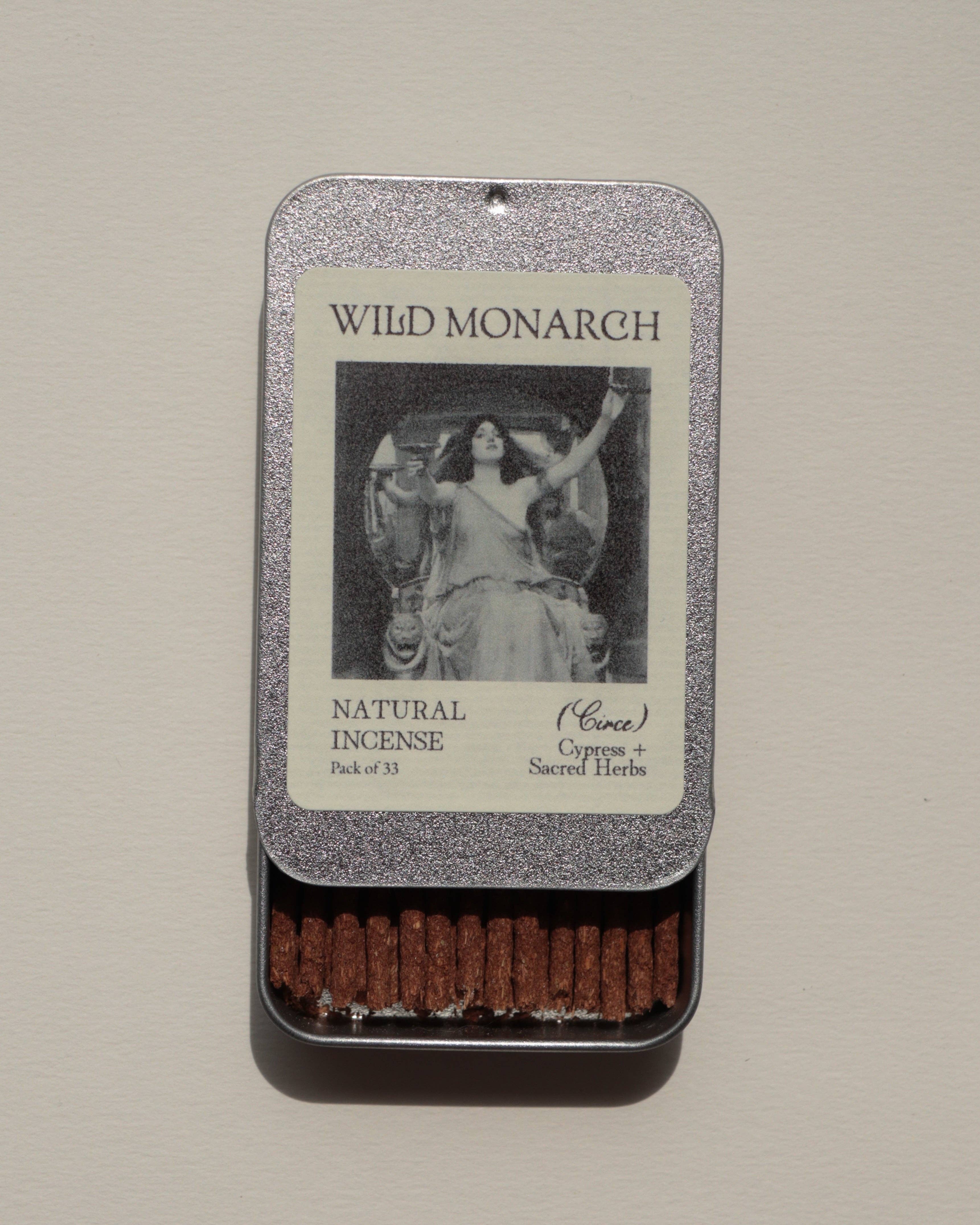 Wild Monarch Incense – wholesale Rökelse – Circe (Cypress och heliga örter) naturlig rökelse4