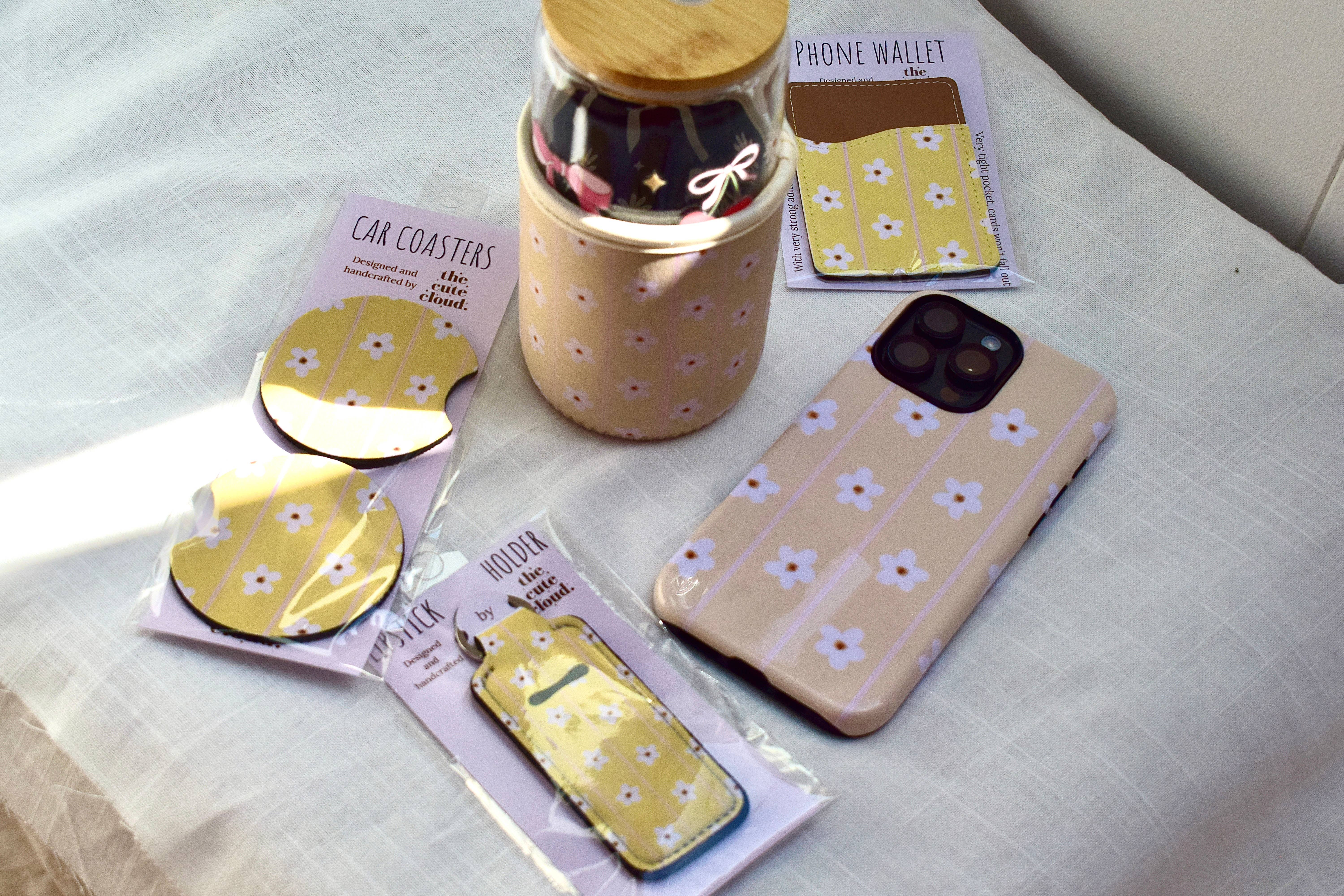 the cute cloud - Wholesale Phone Case - Women's - Phone Hard Case Pinky/yellow Striped Collection Double Layer16