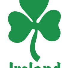 Ireland Shamrock Inside Window Cling for wholesale by Eurostick