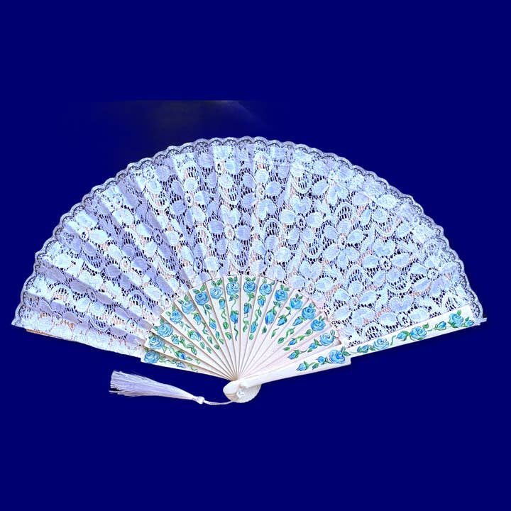 Arte e sfizio - Wholesale Handheld Folding Fan - Hand painted lace fans4