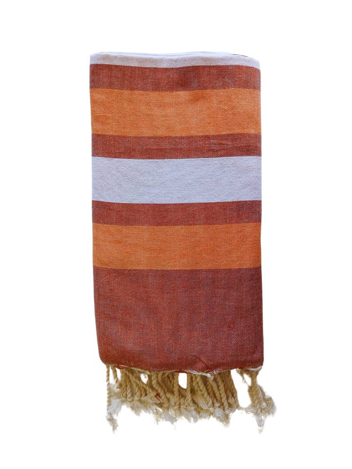 TULUM fouta beach towel / decor 1mx2m - 100% cotton for wholesale by Foutas de Tunisie By Le Comptoir Paris