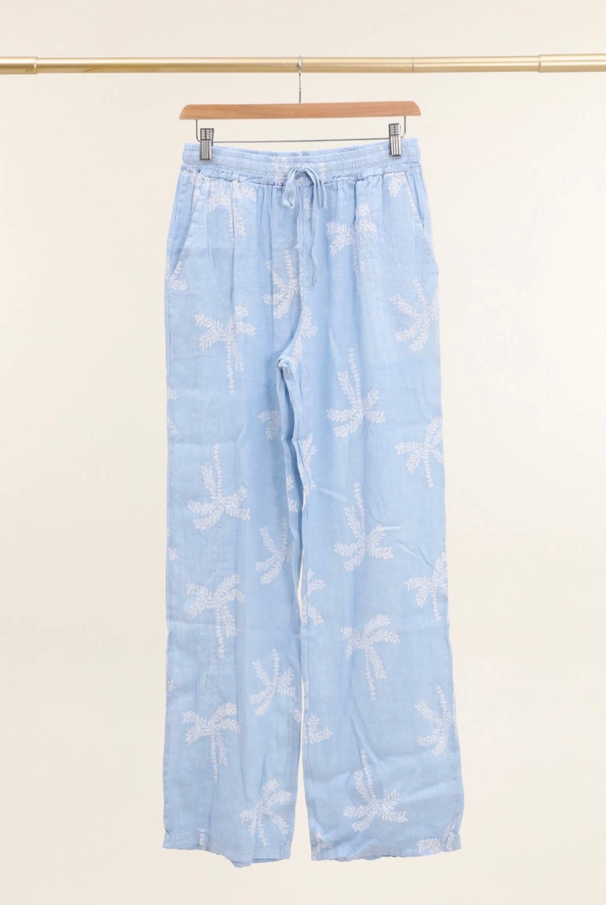 LÉA & LUC - Vente Pantalon – femme - Pantalons imprimé en 100% Lin REF.821836