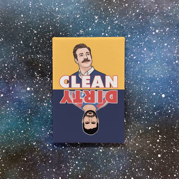 The Red Swan Shop - Wholesale Magnet - Dishwasher Magnet - Dirty/Clean - Ted Lasso1