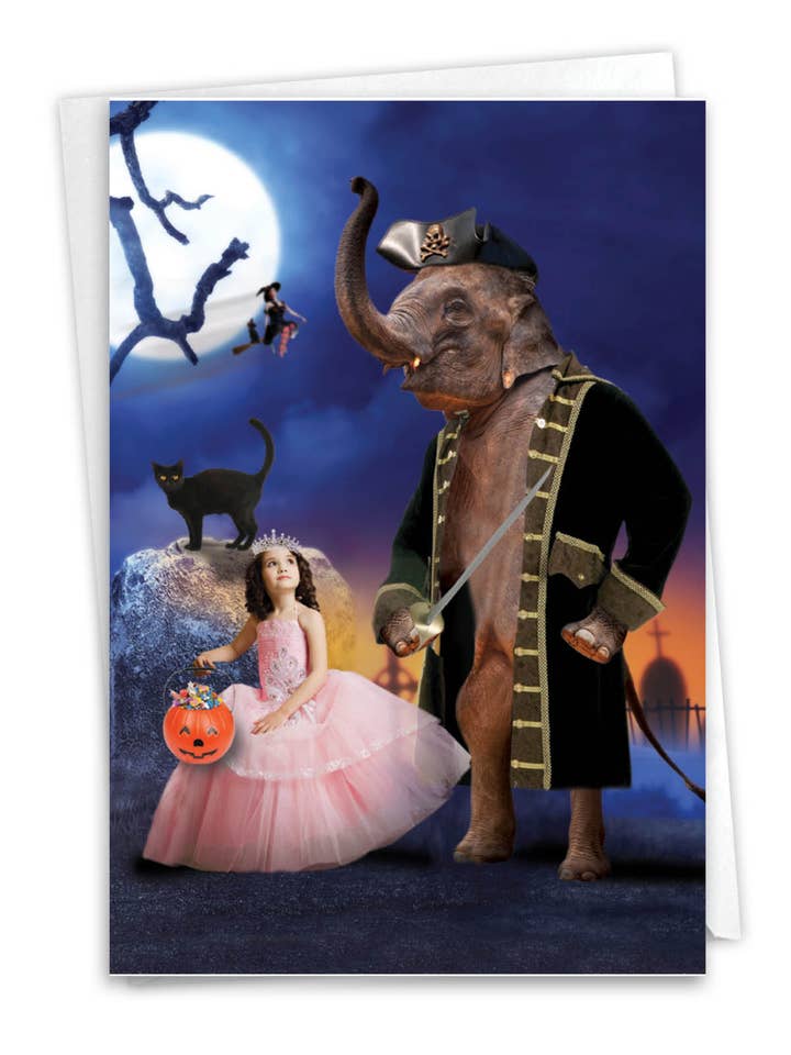 Biglietto di Halloween - Elefantasy per la vendita all'ingrosso da parte di NobleWorks