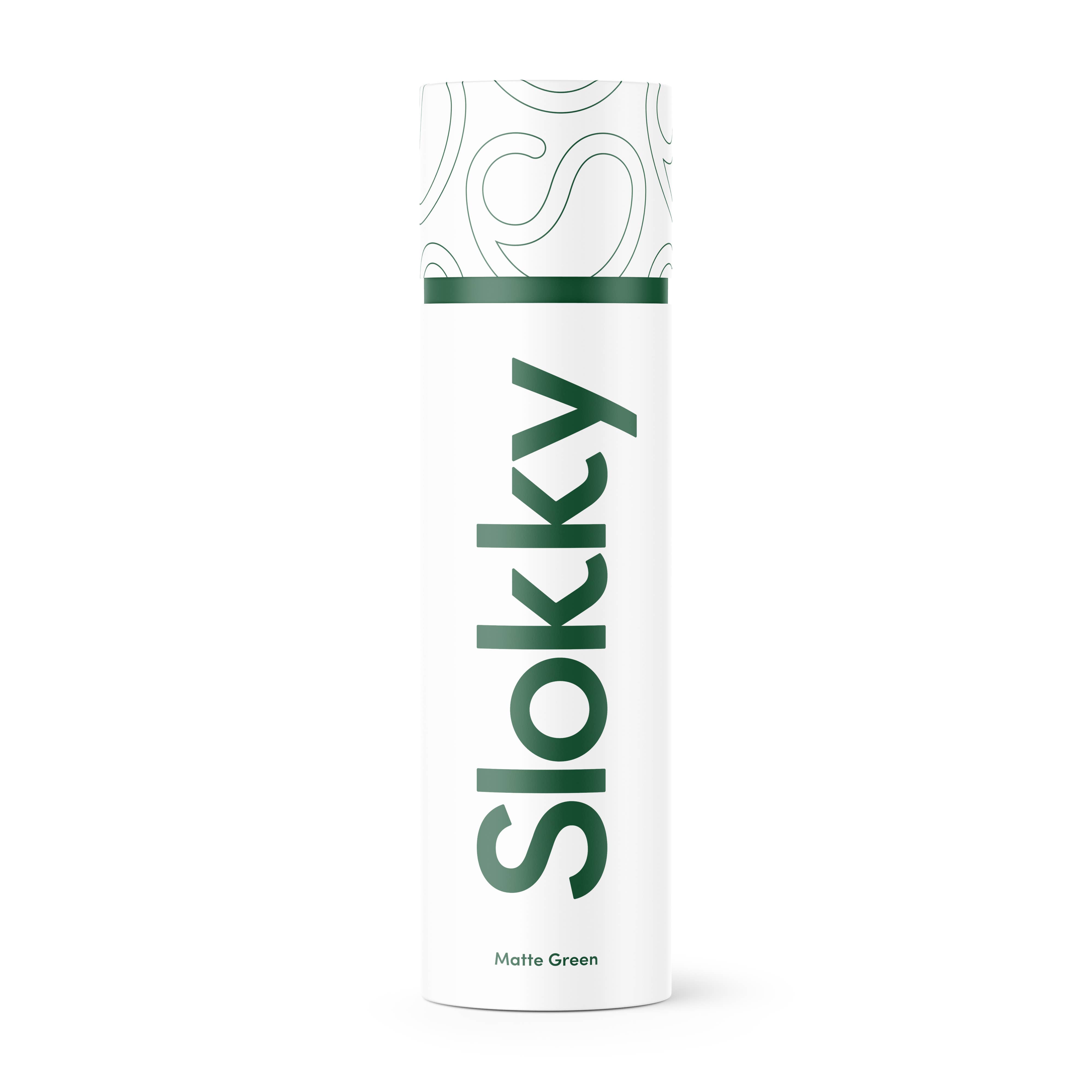 Slokky - Wholesale Water Bottle - Matte Green Thermos Bottle, Lid & Carabiner - 500ml3